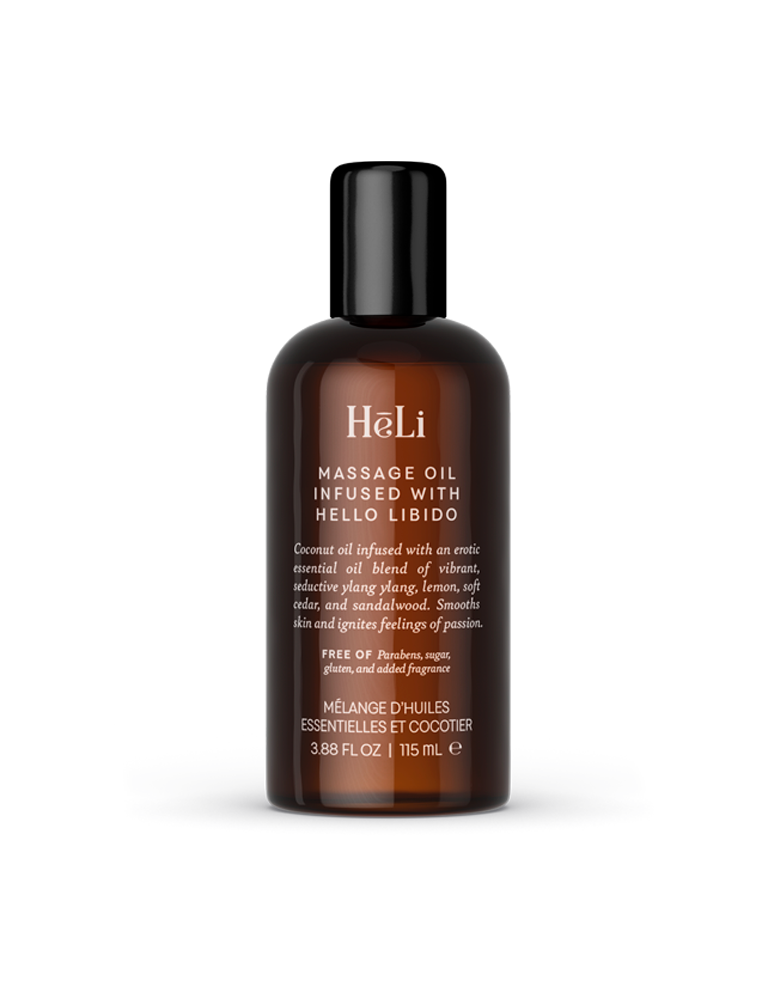 HēLi - Massage Oil Infused with Hello Libido COCOS NUCIFERA & ESSENTIAL OIL BLEND