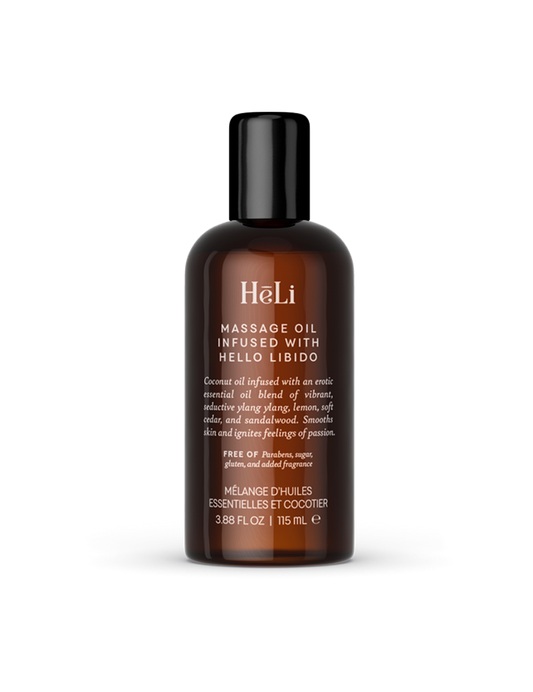 HēLi - Massage Oil Infused with Hello Libido COCOS NUCIFERA & ESSENTIAL OIL BLEND